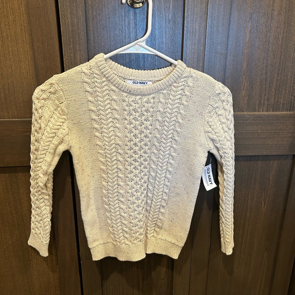 Old Navy Cream Cable Knit Sweater